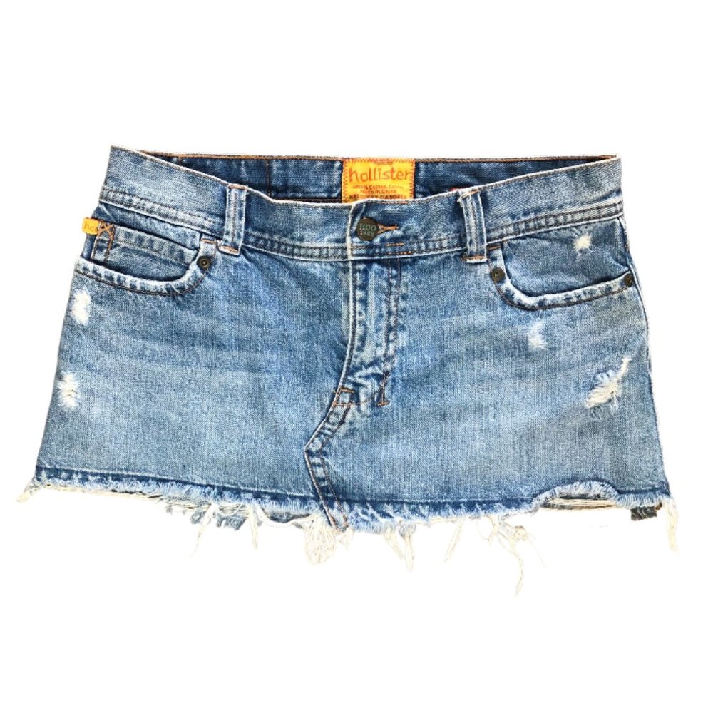 Y2K Hollister Pacific Denim Mini Skirt